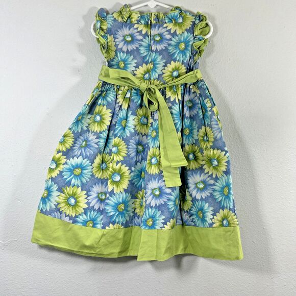 Vtg bt Kids Dress Kids 4T Multi Ruffle Bloomcore Garden Party - Picture 3 of 7